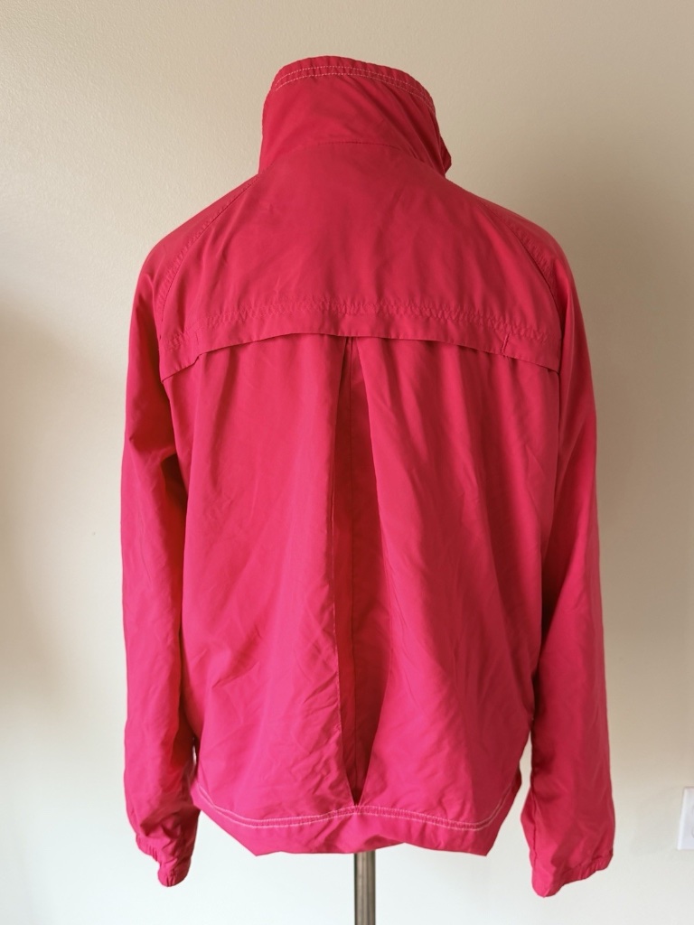 Vintage Htf Sergio Tacchini Nylon Track Jacket Pink Sz Large — image 4 of 7